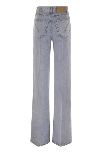 Dondup Amber - Wide-leg Jeans In Gray
