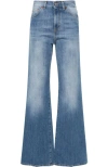 Dondup Mid-rise Flared Jeans In Blue