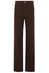 Dondup Amber Brown Five-pocket Trousers In Brown