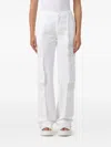 Dondup Amber Cargo Pants In White