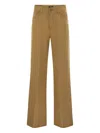 Dondup Amber Five-pocket Trousers In Gold