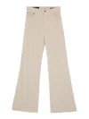 Dondup Amber Wide-leg Trousers In Beige