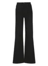 Dondup Amber Wide Flared Black Jeans In Black