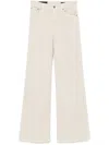 Dondup Amber Wide-leg Trousers In Neutrals