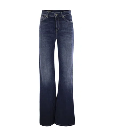 DONDUP AMBER MID-RISE WIDE-LEG JEANS