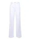 Dondup Jeans With Belt Loops In White