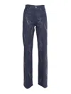 Dondup Amber Strass Pants In Blue