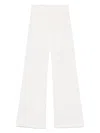 Dondup White High-waist Wide-leg Jeans In 白色