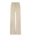 Dondup Wide-leg Trousers With High Waist And Classic Five-pocket Styling