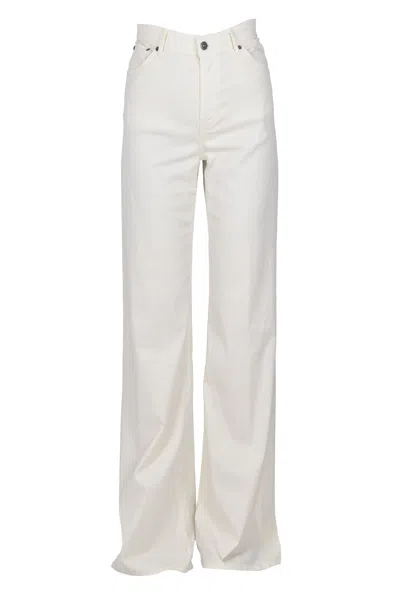 Dondup Amber Trousers In Cream
