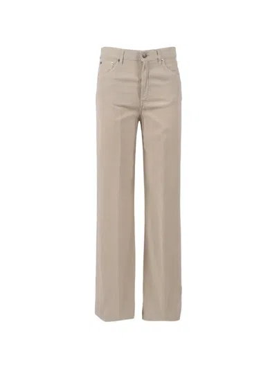 Dondup Amber Trousers In Neutral