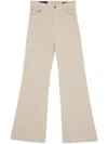 Dondup Amber Wide-leg Trousers In Neutrals
