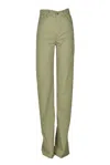 Dondup Amber Trousers In Olive Green