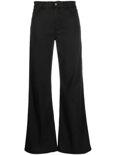 Dondup Amber Wide Flared Black Jeans