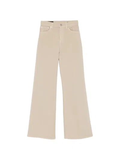 DONDUP `AMBER` WIDE LEG 5-POCKET JEANS