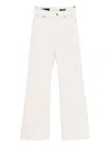 Dondup Amber Wide-leg Jeans In White