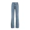 Dondup Amber Wide Leg Stretch Denim Jeans In Blue