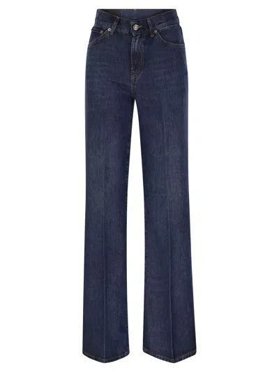 Dondup Amber - Wide-leg Jeans In Blue