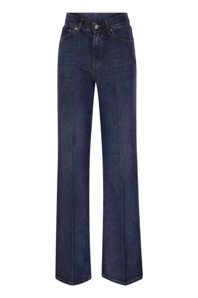 Dondup Amber - Wide-leg Jeans In Blue