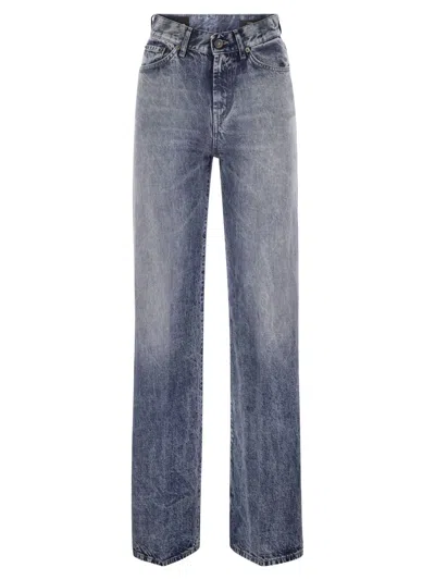 Dondup Amber - Wide-leg Jeans In Blue