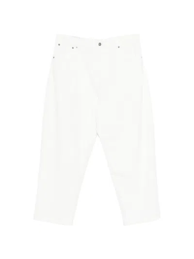 Dondup Anthony Cropped Denim Jeans In White