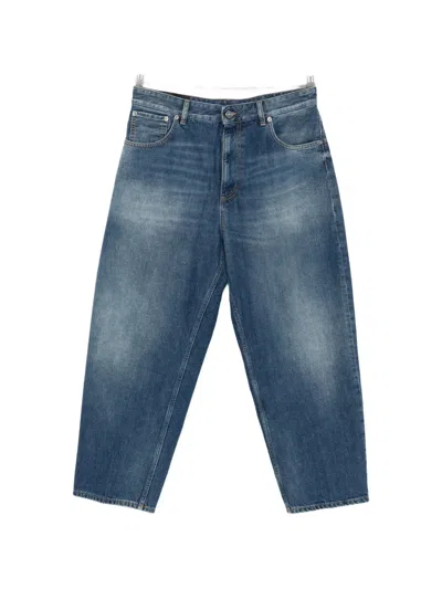Dondup Anthony Five-pockets Faded Jeans In Blue