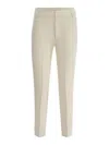 Dondup Trousers  Ariel 27inches Made Of Linen Blend In Beige