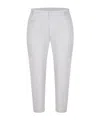 Dondup Woman Pants Light Grey Size 10 Cotton, Lyocell, Elastane In White