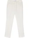 Dondup Ariel Cropped-leg Trousers In White