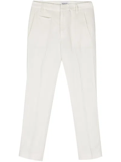 Dondup Ariel Cropped-leg Trousers In White