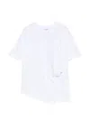 Dondup Asymmetric T-shirt In White