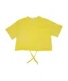 Dondup Bambina T-shirt Gialla In Jersey Di Cotone In Yellow