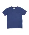 Dondup Bambino T-shirt Blu In Jersey Di Cotone In Blue