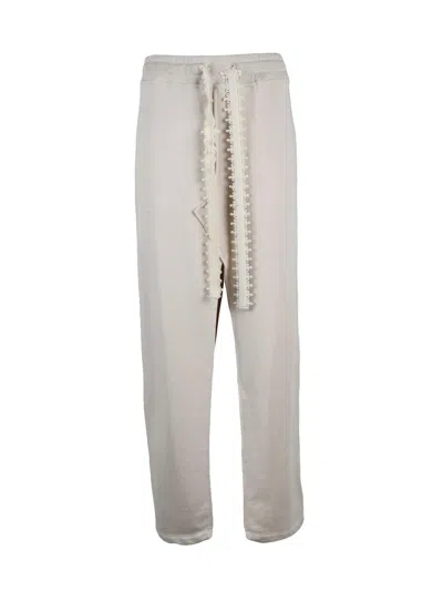 Dondup Beige Cotton Polyester Women Crop Pants In Neutral