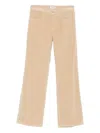 Dondup Beige Jeans With Flared Leg In Neutral