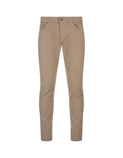 Dondup Beige Mius Slim Fit Jeans In Brown