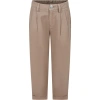 DONDUP BEIGE TROUSERS FOR BOY WITH LOGO