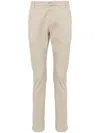 Dondup Belt-loop Casual Pants In Beige