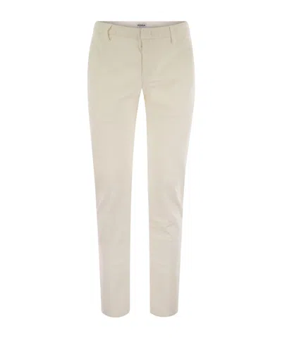 Dondup Belt-lined Casual Pants In Neutral