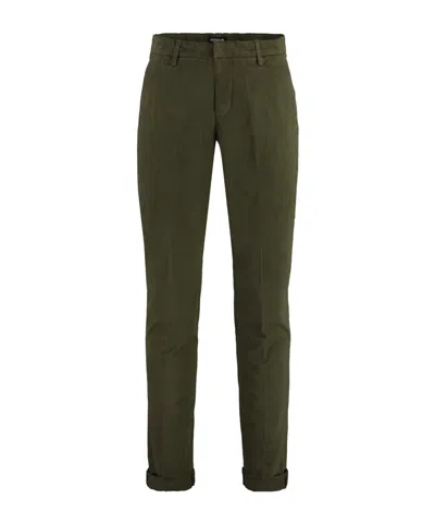 Dondup Belt-lined Casual Pants In Green