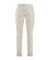 Dondup Belt-lined Casual Pants In Gray