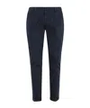 Dondup Belt-lined Casual Pants In Blue