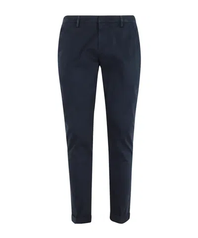 Dondup Belt-lined Casual Pants In Blue