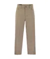 Dondup Belt Loop Belt Casual Pants In Brown