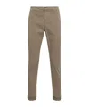 Dondup Belt Loop Belt Casual Pants In Gray