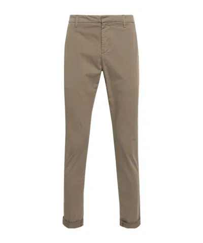 Dondup Belt Loop Belt Casual Pants In Gray