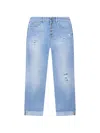 Dondup Belt-loop Buttoned Jeans In Blue
