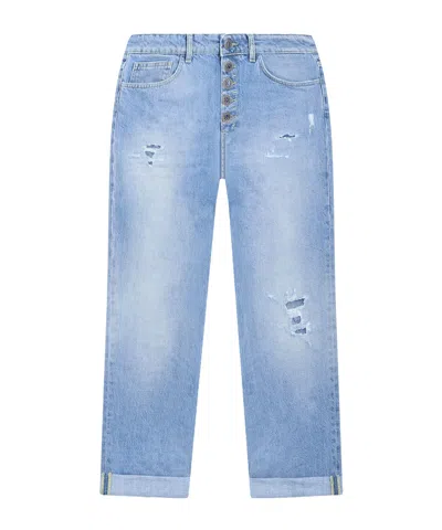 Dondup Belt-loop Buttoned Jeans In Multi