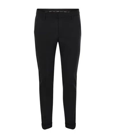 Dondup Belt Loop Casual Pants In Blue