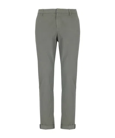 Dondup Belt Loop Casual Pants In Green